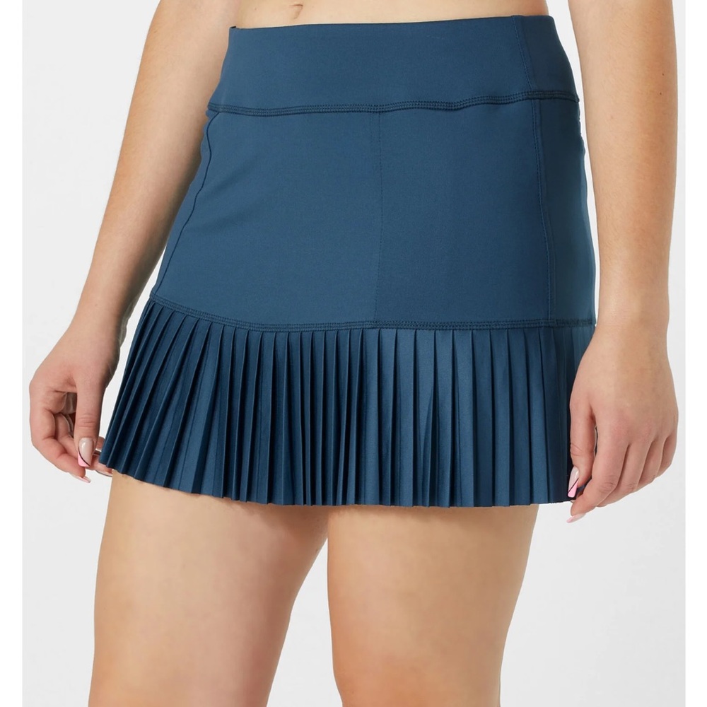 JOFIT Olive Green Knife Pleat Tennis Skirt-Medium